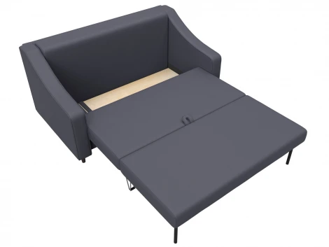 Диван прямой Лига-071 (ЛДСП,Брус,Фанера/Дерево/Экокожа/Серый) Лига Диванов 129772