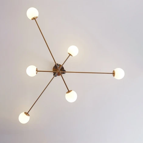 Люстра на штанге Jesi Gold ImperiumLoft Jesi01 (185383-26) (220V, шарики)