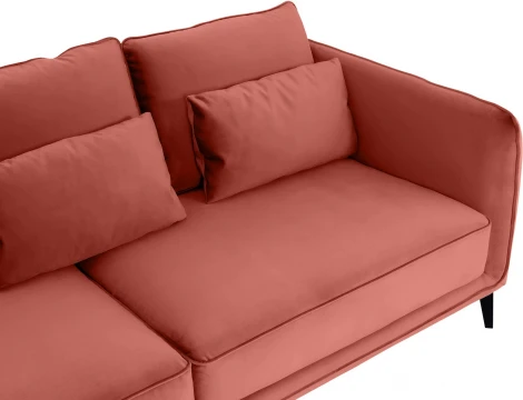 Диван Amsterdam трехместный ОГОГО (арт.342361), (Ткань/Розовый)