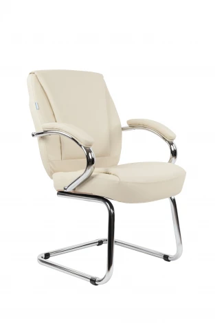 Офисное кресло Chairman 794V Россия хром экокожа бежевый
