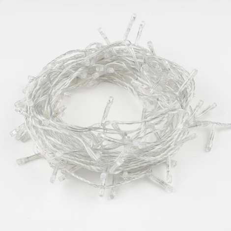 Гирлянда светодиодная, 25м. соединяемая. 225 светодиодов, теплый белый свет Uniel ULD-S2500-225/STK WARM WHITE IP20