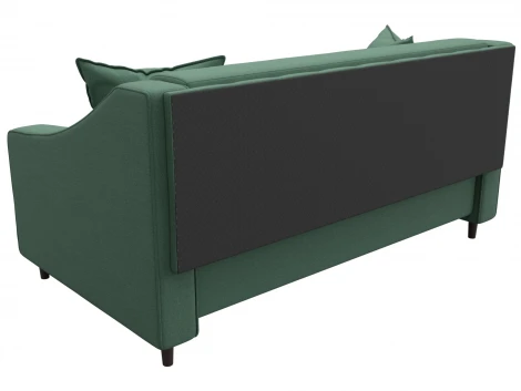Диван прямой Лига-071 (ЛДСП,Брус,Фанера/Дерево/Рогожка/Зеленый) Лига Диванов 129654
