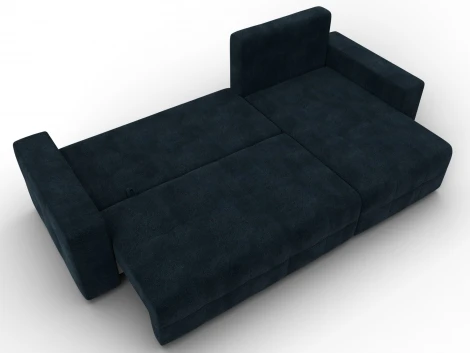 Диван угловой Лига-122 угол универсальный (ДСП,Брус,Велюр/Графит) Лига Диванов 137611