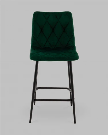 Стул полубарный Одди Diamond велюр темно-зеленый Stool Group арт.УТ000040899