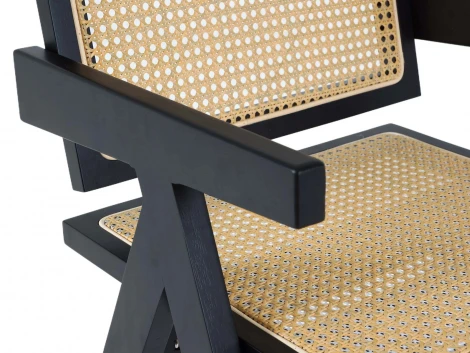 Комплект стульев Bellagio 2 шт. ОГОГО Обстановочка! 966296 (Ротанг,Массив,Дерево/Бежевый,Черный)