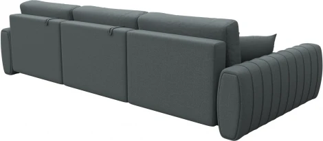 Диван угловой Лига-057 НПБ Лонг угол левый Лига Диванов (Рогожка) арт.129294L