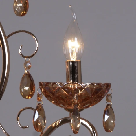 Подвесная люстра Reluce 02315-0.4-03 FGD+GC (220V, подвески, на цепи, подсвечник, свеча)