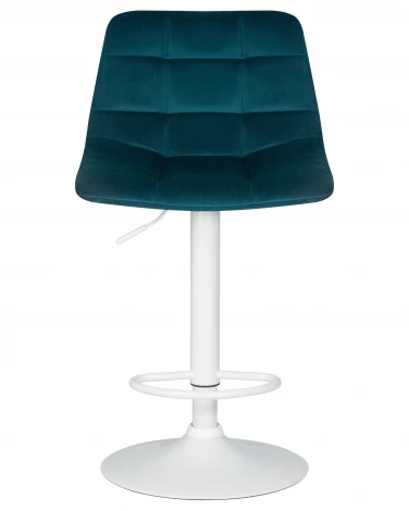 Стул барный TAILOR WHITE (морской волны велюр (MJ9-99))