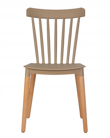 Стул обеденный THEO (ножки светлый бук, цвет бежевый (GR-03))