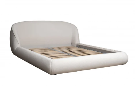 Кровать Palazzo без мех.рогожка св.бежевая Norton SVBEG 198*240*90см Garda Decor