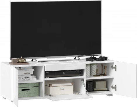 Тумба ТВ Бруклин, 1200 белый глянец, Любимый дом