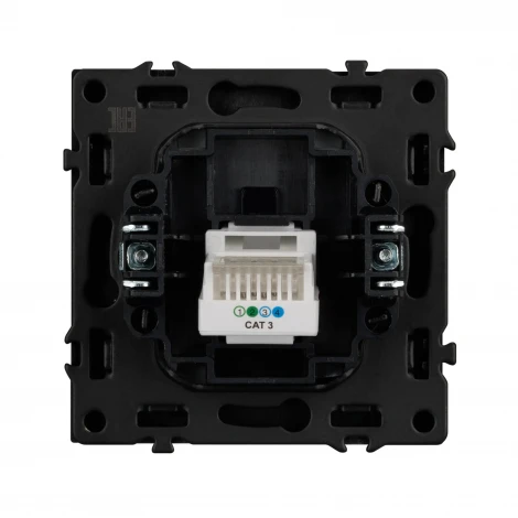 Механизм телефонной розетки SCT-NOBE-MTL1-SFPL-GR (RJ-11, 4C) (Arlight, Серый базальт) 054303