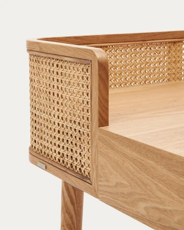 Компьютерный стол La Forma (ex Julia Grup) Araxi (Ясень,Ротанг)