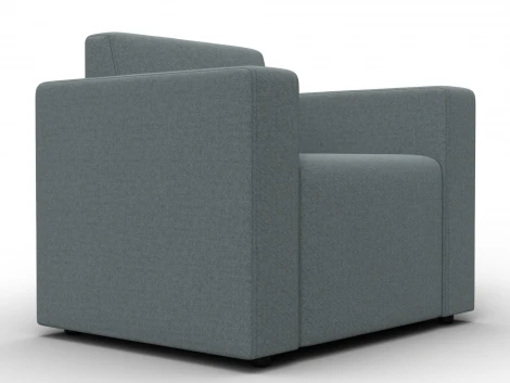 Кресло Лига-093 (ДСП,Брус,Фанера/Пластик/Рогожка/Серый) Лига Диванов 132462