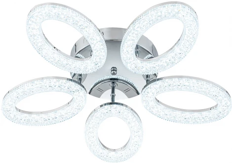 Потолочная люстра Escada Barit 10283/5LED 120Вт, металл/акрил, хром (регулировка яркости, 220V, пульт управления)