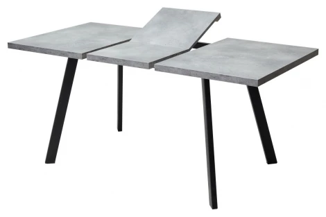 Стол BRICK M 120 Бетон Портленд/ Черный