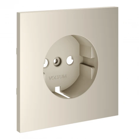 Накладка для розетки с заземлением Voltum S70 VLS000608 (кашемир)