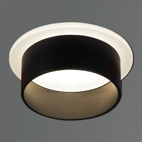 Встраиваемый точечный светильник светодиодный Reluce 16075-9.5-001QR SMD7W BK (220V)