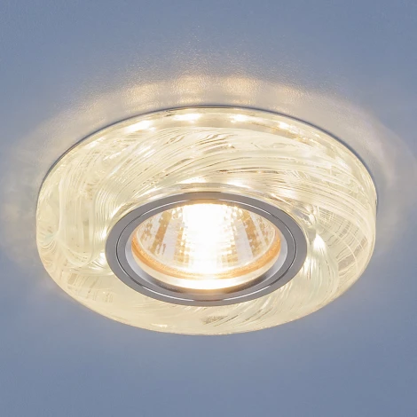 Встраиваемый точечный светильник Elektrostandard 2191 MR16 CL/BL прозрачный/голубой