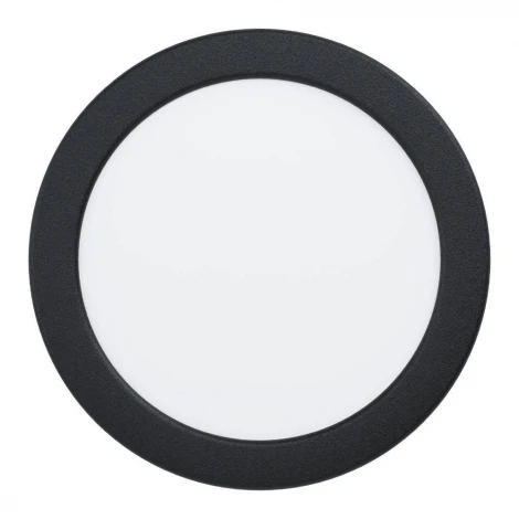 Встраиваемый светодиодный светильник Eglo Fueva 6 901414 с рег-кой цветовой темп-ры 10,5W(LED) IP44 2700K, 4000K, 6500K пластик, черный, белый