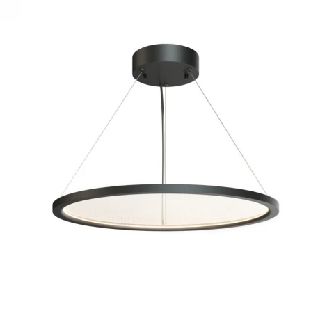 Подвесной светильник горизонтальный 35 Вт, LED 2700-6000K, IP20, пульт Д/У черный, алюминий, акрил Denkirs Veil DK6617-BK