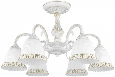 Потолочная люстра на штанге Arte Milano AM347410 347410/6 WT+G (220V)