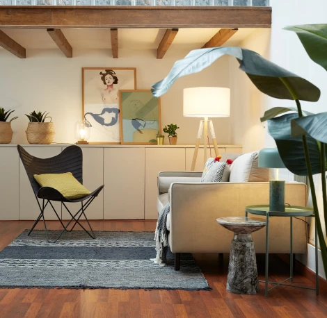 Журнальный стол La Forma (ex Julia Grup) Kesbury (Серый/ Металл,Железо)