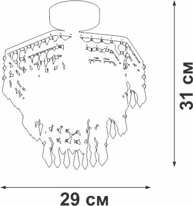 Потолочная люстра на штанге Vitaluce V5883-1/1PL (220V)