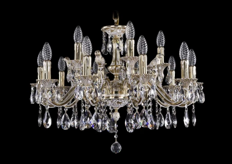 Подвесная люстра Bohemia 1703 1703/12+4/225/A/GW/Bird