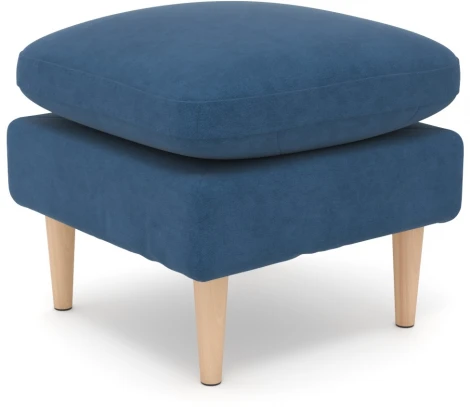 Пуф Arsko Корс синий велюр