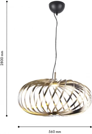 Подвесная люстра Favourite Spring 4680-1P (LED, 220V, на тросе, круглые)