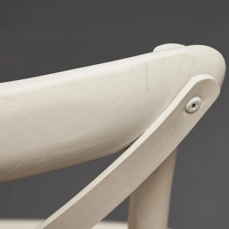 Стул CROSS (mod.CB2001) Белый (butter white) (дерево береза)