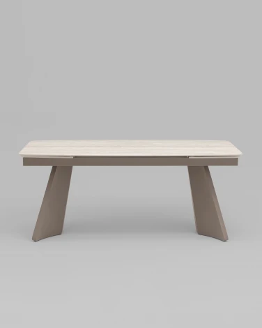 Стол обеденный Eliora 180-260х90 см серый травертин керамика Stool Group УТ000042588