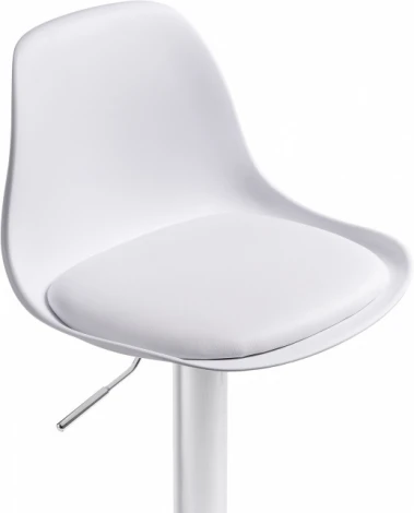 Барный стул Woodville Soft white / chrome