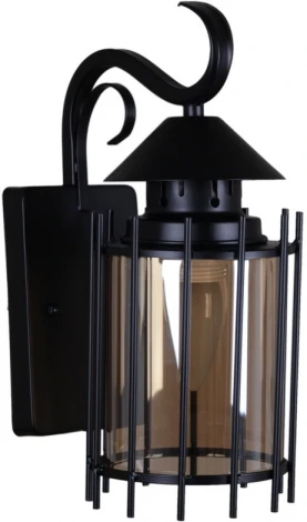 Настенный фонарь уличный Reluce 08284-9.2-001U BK (220V, фонарь, IP44)