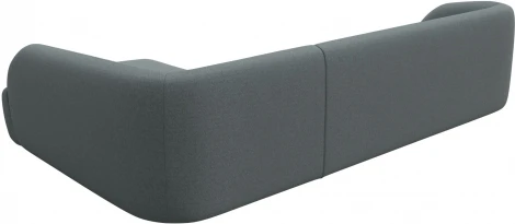 Диван угловой Лига-041 правый угол (Серый/Рогожка) Лига Диванов арт.124716