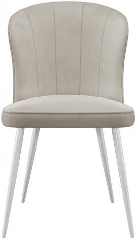 Стул 209 B03 BEIGE, ножки белые Dikline 00-00060781