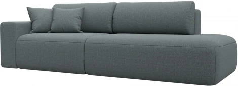 Диван прямой Лига-036 НПБ Модерн подлокотник слева Лига Диванов (Рогожка) арт.124221L