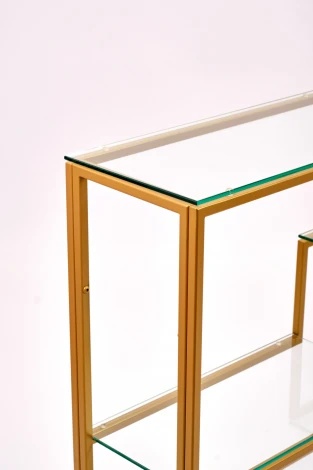 Консольный стол AllConsoles 1012-CG clear золотой