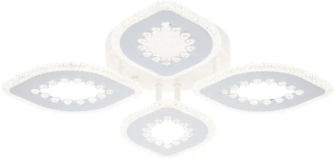 Потолочная люстра Dew 10271/4 LED*72W White (ночной режим, 220V, пульт управления)