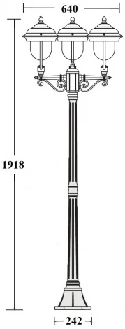 Наземный фонарь MADRID 84308B Bl Oasis Light