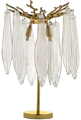 Интерьерная настольная лампа Dio D`arte Tavenna Gold Tavenna H 4.1.1.104 G (220V, хрусталь, подвески)