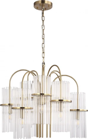 Подвесная люстра ST Luce Tasse SL6145.303.09 латунь/прозрачный E14 9*40W (220V, на цепи)