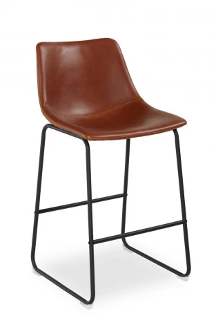 Барный стул Vermut Pranzo Коричневый VI BROWN эко-кожа