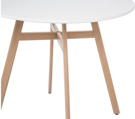 Обеденная группа Woodville Номиа 90 white / wood 532548