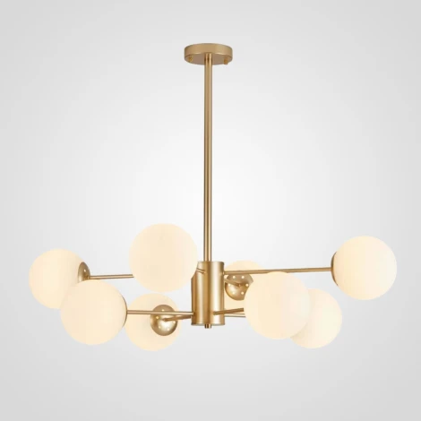 Потолочная люстра на штанге Roundi Brass L8 By ImperiumLoft Roundi01 (220V)