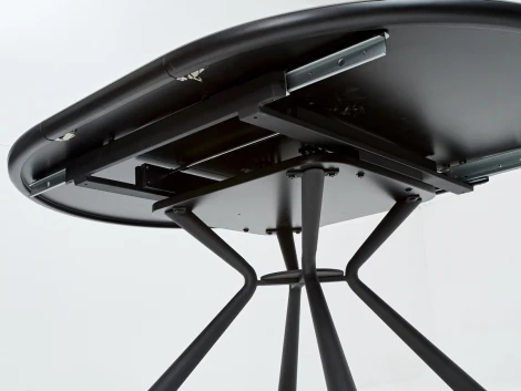 Стол VOLAND BIANCO TL-45 испанская керамика/ BLACK белый мрамор" М-City"