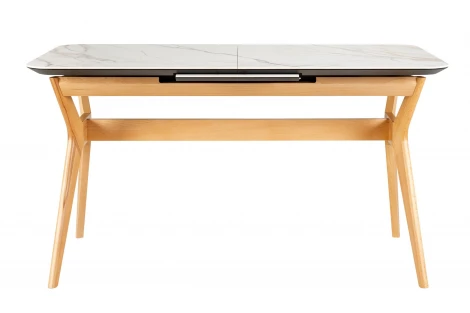 Стол раздвиж. Нарвик Ceramic 140-180 Automatic Natur/Light marble