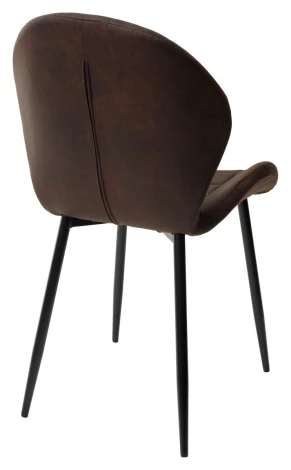 Стул FLOWER COWBOY-#800 темно-коричневый, ткань микрофибра