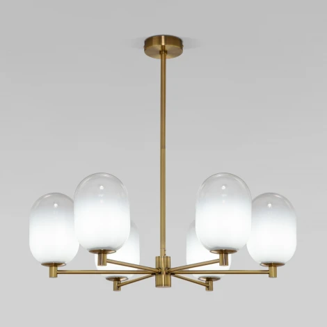 Потолочная люстра на штанге Eurosvet Loona 60161/6 латунь (220V)